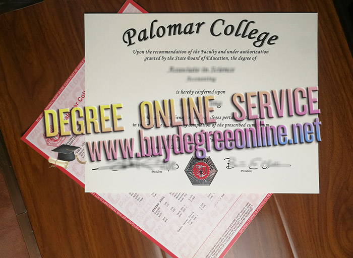 Palomar College diploma