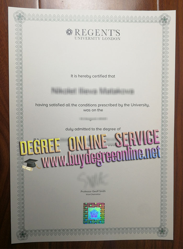 Regent's University London diploma