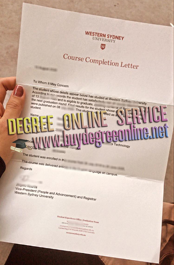 WSU graduation letter