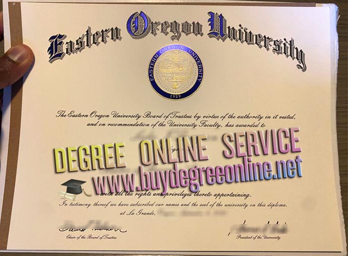 Eastern Oregon University diploma