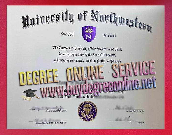 University of Northwestern diploma