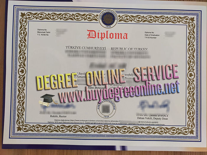 Ankara Üniversitesi diploma