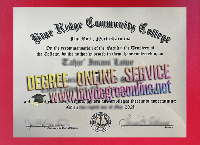 Blue Ridge Community College degree 