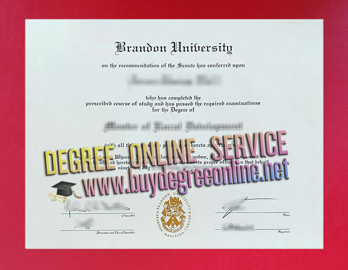 Brandon University diploma