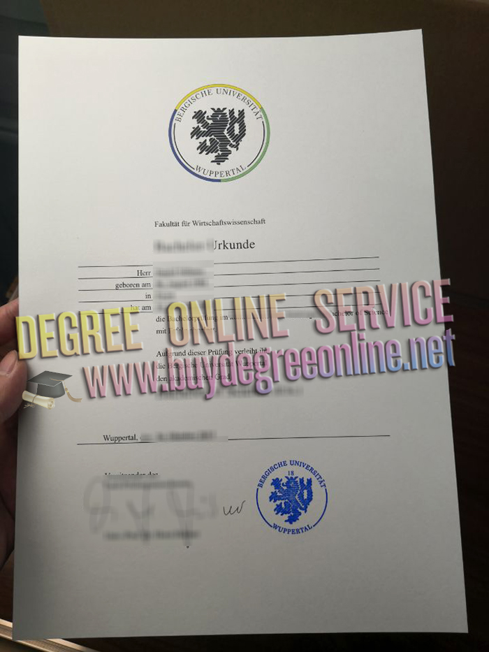 University of Wuppertal degree