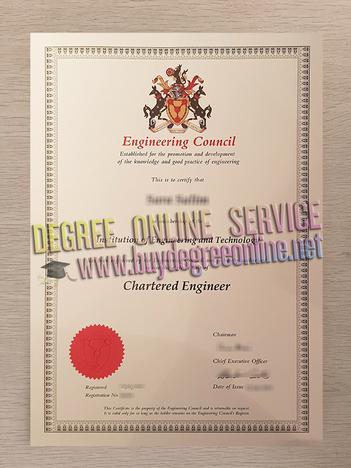 Chartered Engineer certificate