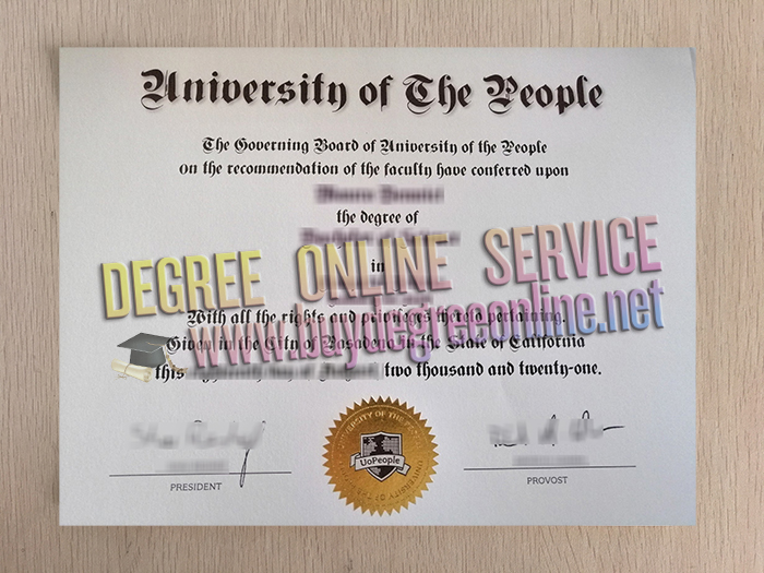 University of the People degree