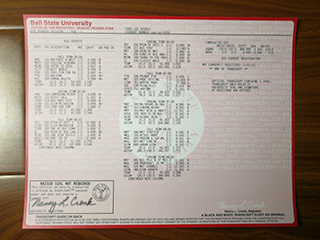 Who can make a Ball State University official transcript online?