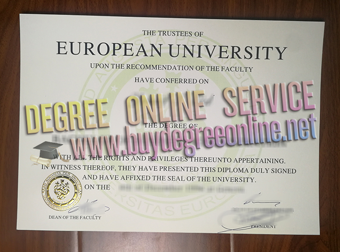 European University degree