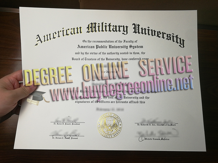 American Military University diploma