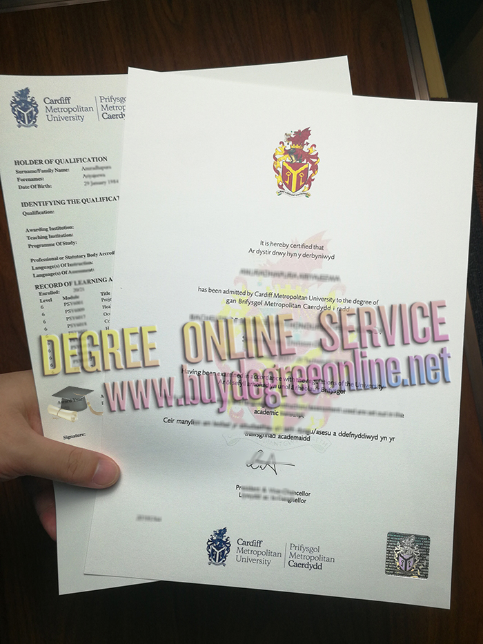 Cardiff Metropolitan University diploma