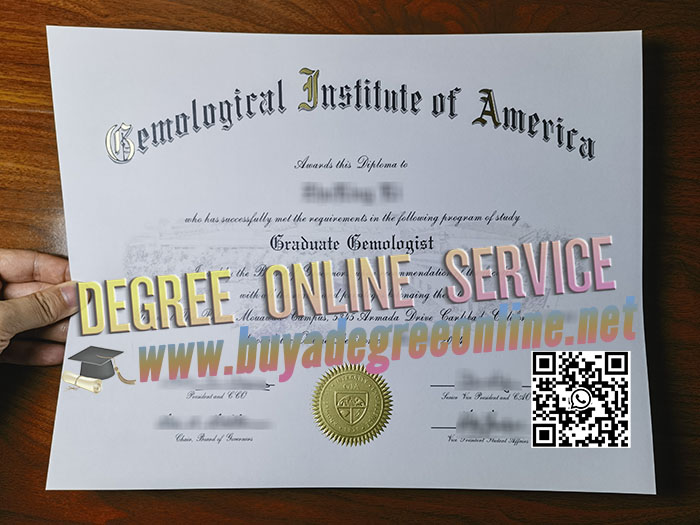 GIA Graduate Gemologist certificate