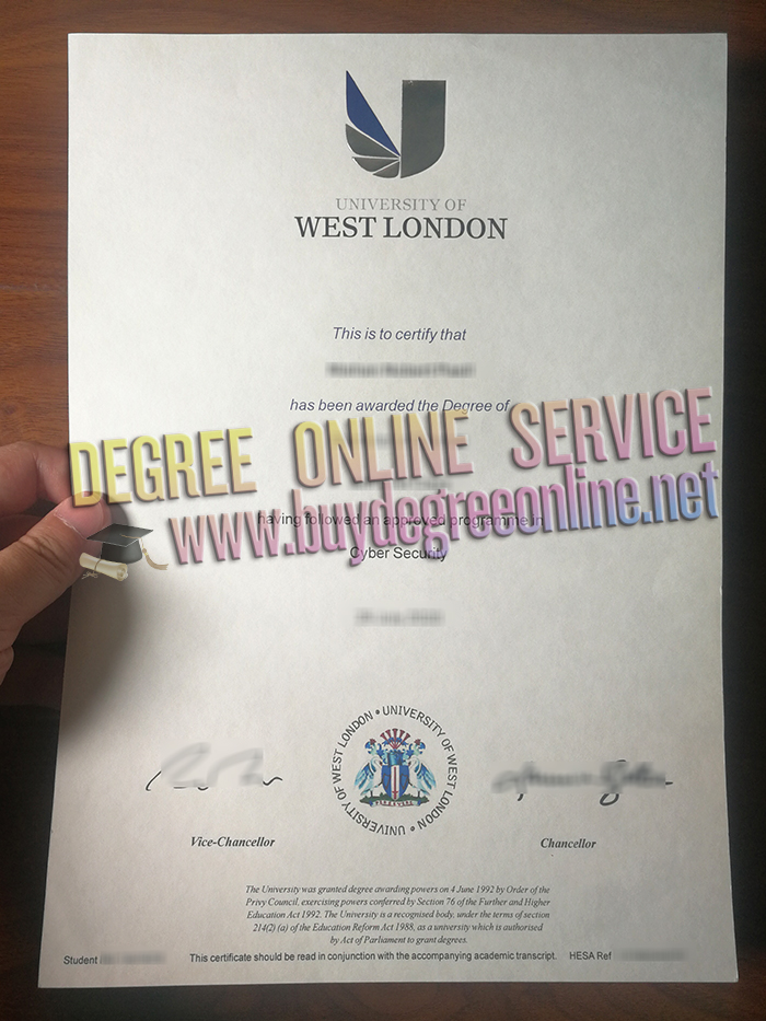 University of West London diploma