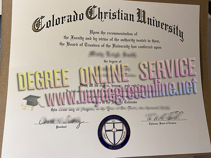 Colorado Christian University diploma