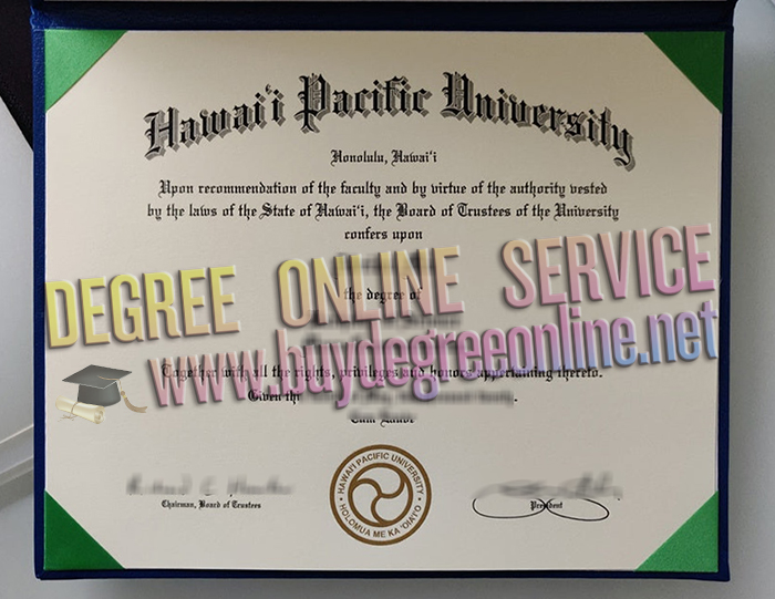 Hawaii Pacific University diploma