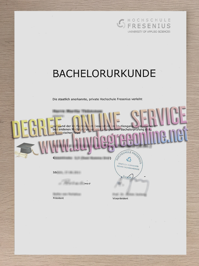 Hochschule Fresenius diploma