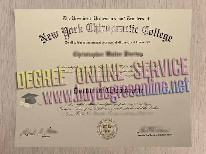 New York Chiropractic College doctor degree