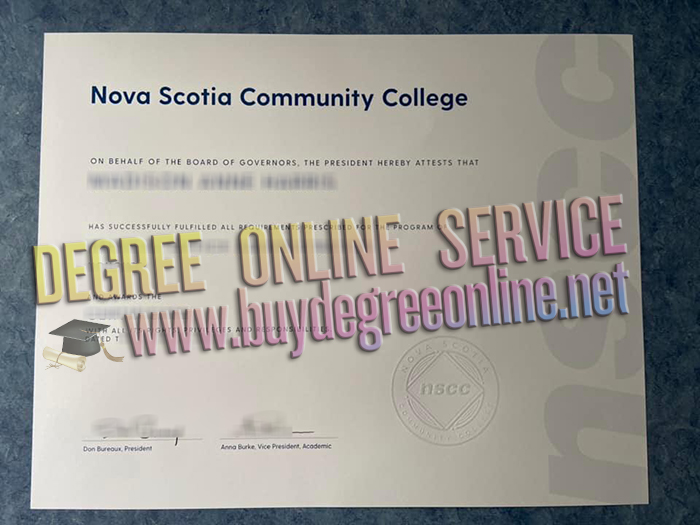 Nova Scotia Community College Certificate 