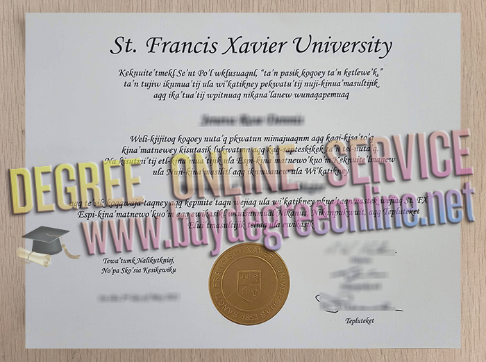 St. Francis Xavier University diploma