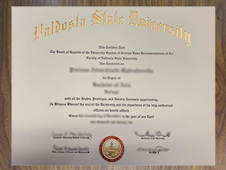 Where to order a fake Valdosta State University diploma certificate