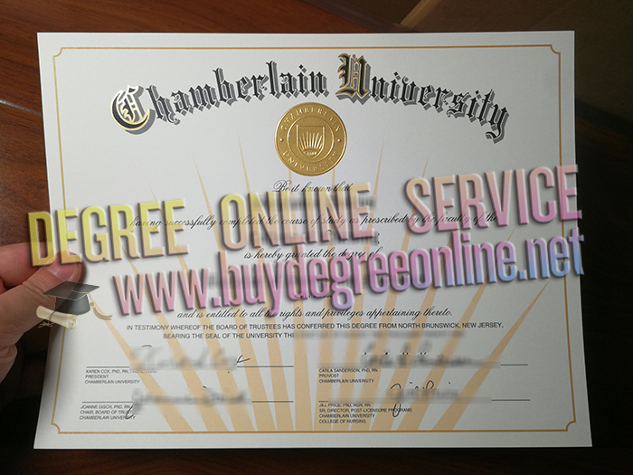 Chamberlain University diploma