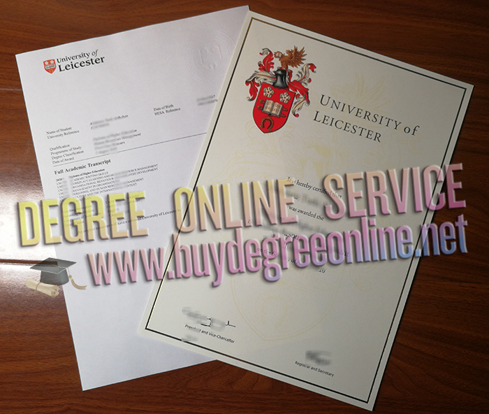 University of Leicester diploma  and transcript