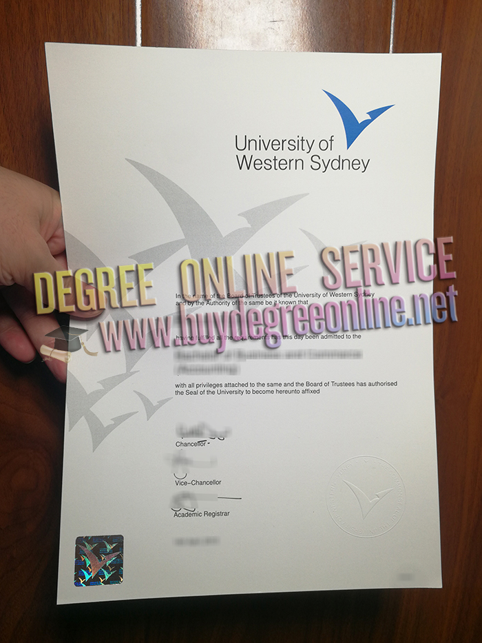 University of Western Sydney degree