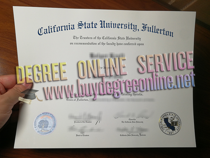  California State University Fullerton diploma