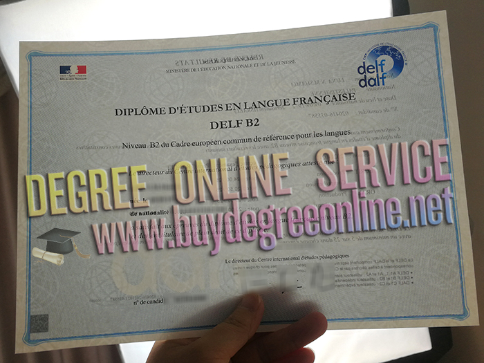 DELF B2 certificate