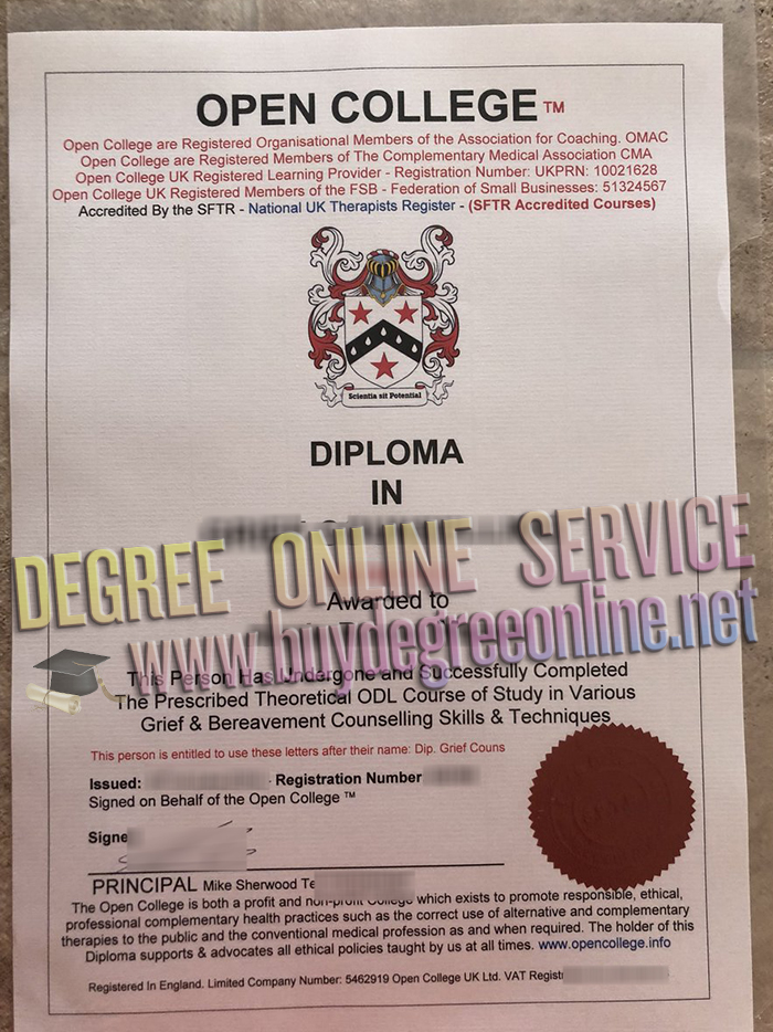 Open College diploma