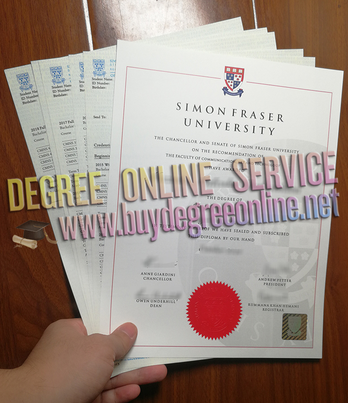 Simon Fraser University degree and transcript