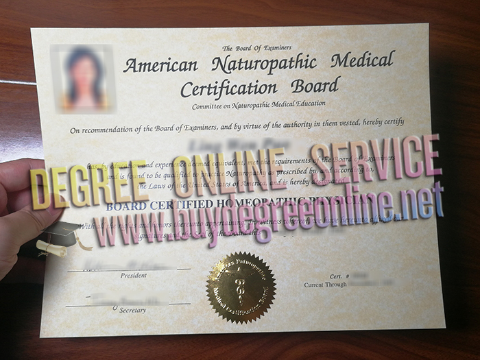 American Naturopathic Medical Certification Board certificate