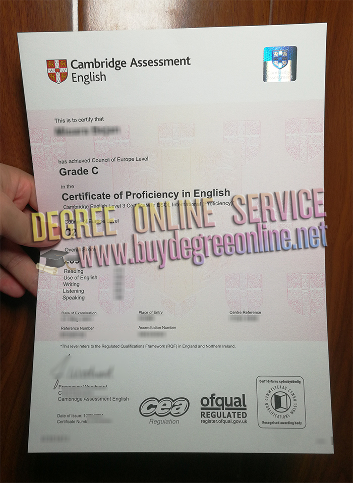 Cambridge Certificate of Proficiency 