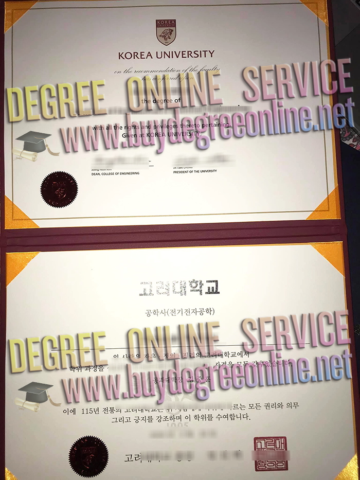 Korea University degree