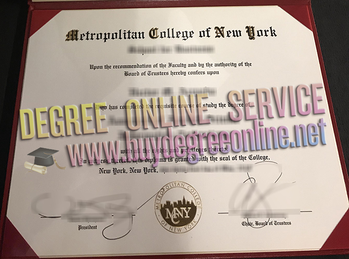 Metropolitan College of New York degree