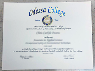 Where to get a fake Odessa College associate degree online