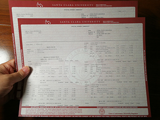 Can I copy a 100% Santa Clara University academic transcript online?