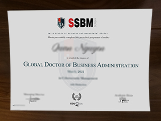 Where to order a fake SSBM Geneva DBA degree certificate online