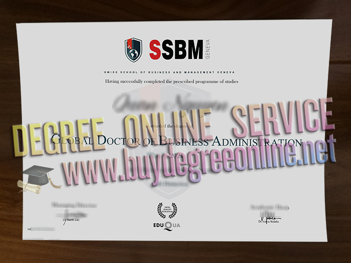 SSBM Geneva DBA degree