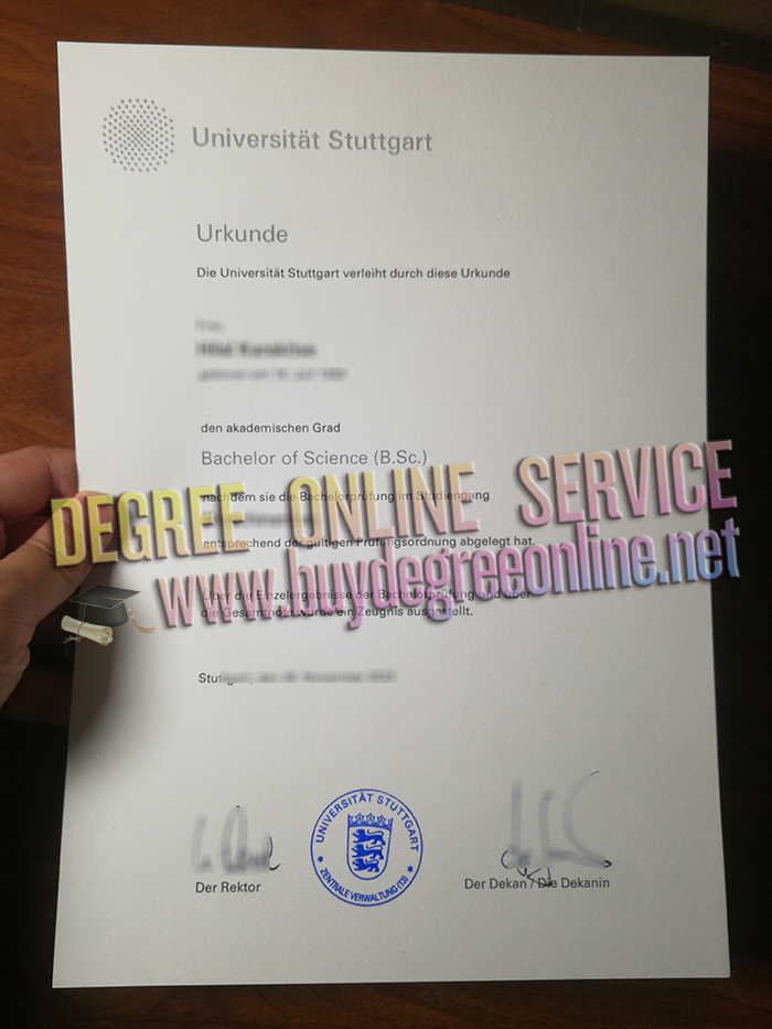 Universität Stuttgart diploma 