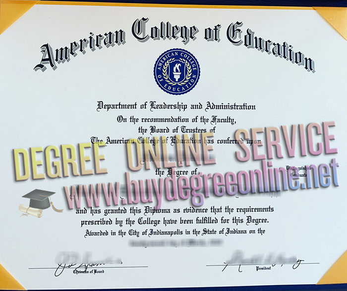 American College of Education degree