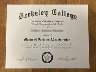 Can I order a fake Berkeley College MBA degree certificate online?