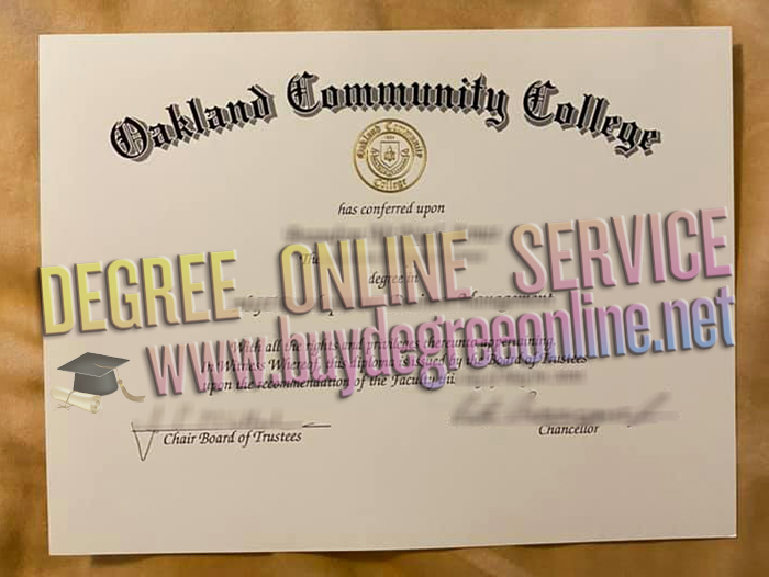 Oakland Community College diploma