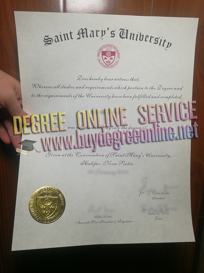 Saint Mary's University diploma