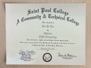 Where to get a fake Saint Paul College degree certificate in the USA?