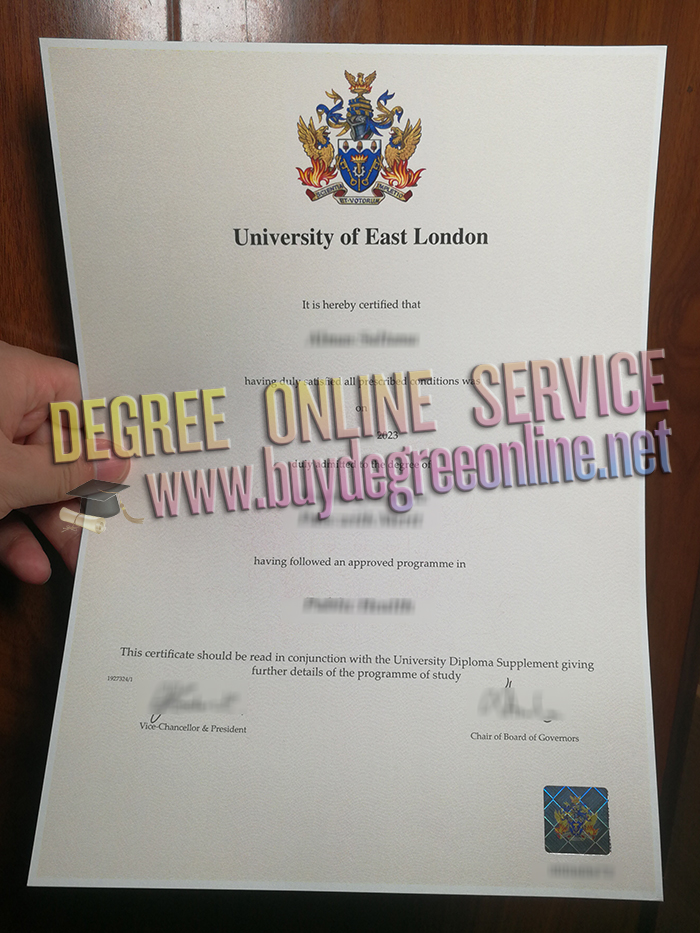 University of East London degree