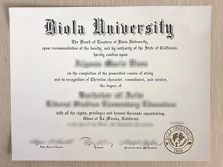 The 6 steps to order a fake Biola University degree certificate online