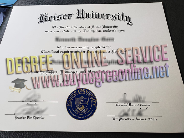 Keiser University diploma