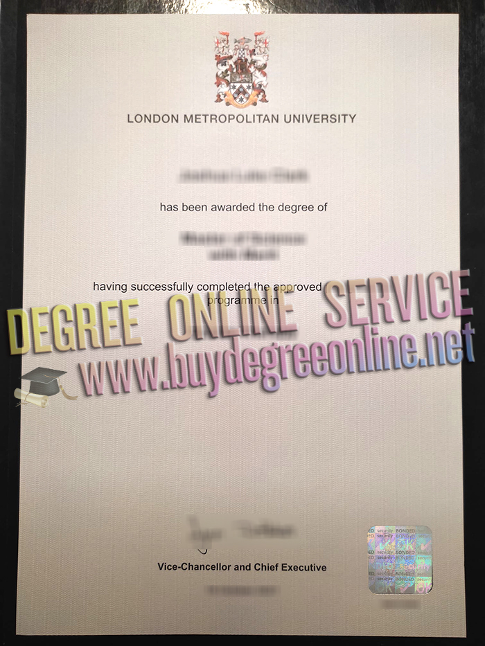 London Metropolitan University diploma