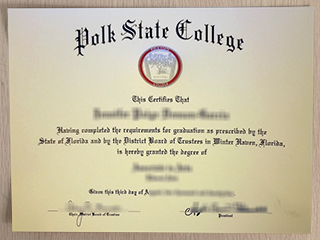 Where to order a fake Polk State College degree certificate online